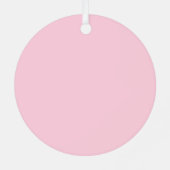 2025 Moderne vrolijke en felrode roze kerst Metalen Ornament (Achterkant)