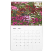2025 Monarch Butterflies One Page Kalender (Mar 2027)