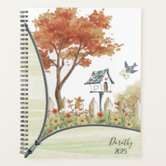 2025 Monogram Naam Mooi Maandelijks Planner