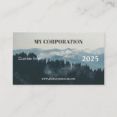 2025 Mountain Landscape Pocket Kalender Visitekaartje (Voorkant)