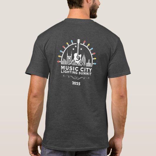2025 Music City Lighting Summit (variant) T-shirt (Achterkant)