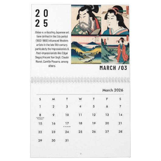 2025 Muur & Bureau Kalender (Mar 2026)