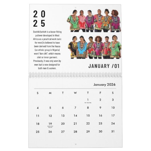 2025 Muur & Bureau Kalender (Jan 2026)
