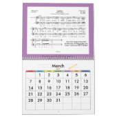 2025 Muziekkalender voor het Zodiac Jaar van de Sl Kalender (Mar 2027)