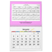 2025 Muziekkalender voor het Zodiac Jaar van de Sl Kalender (Jan 2027)