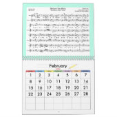 2025 Muziekkalender voor het Zodiac Jaar van de Sl Kalender (Feb 2026)