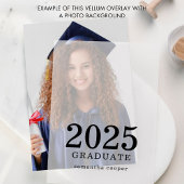 2025 Naam Afstuderen Aankondiging Vellum Overlay