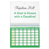 2025 Napoleon Hill, een doel is een droom deadline Kalender (Mar 2027)
