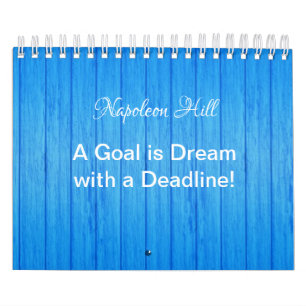 2025 Napoleon Hill, een doel is een droom deadline Kalender