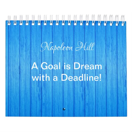 2025 Napoleon Hill, een doel is een droom deadline Kalender (Hoes)