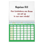 2025 Napoleon Hill, onze beperkingen Kalender (Mar 2027)