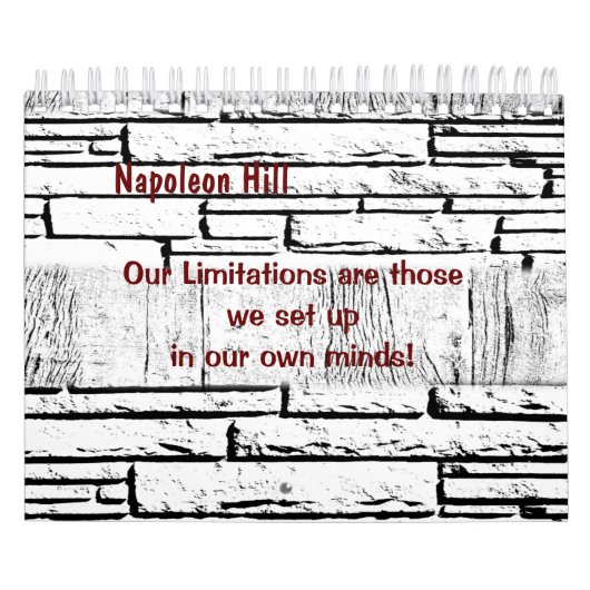 2025 Napoleon Hill, onze beperkingen Kalender (Hoes)