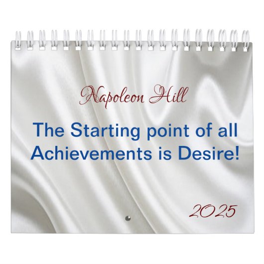 2025 Napoleon Hill, prestatie is verlangen Kalender (Hoes)