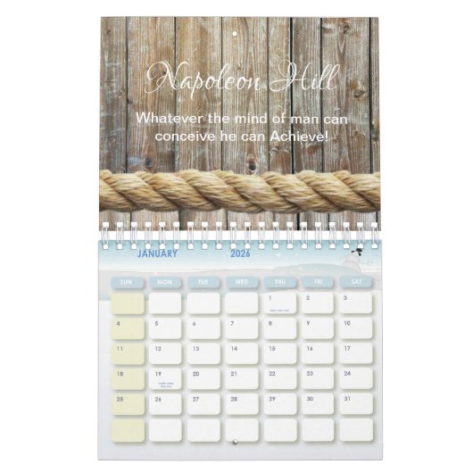 2025 Napoleon Hill, Wat man ook kan bedenken Kalender (Jan 2026)