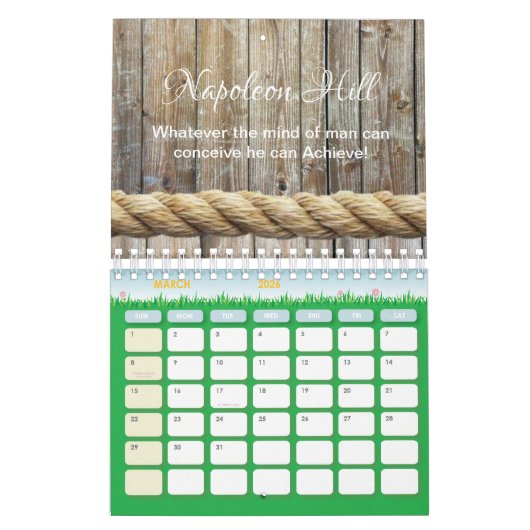 2025 Napoleon Hill, Wat man ook kan bedenken Kalender (Mar 2026)