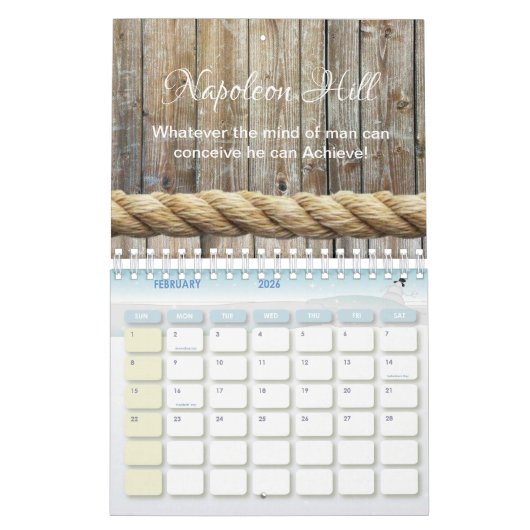 2025 Napoleon Hill, Wat man ook kan bedenken Kalender (Feb 2026)
