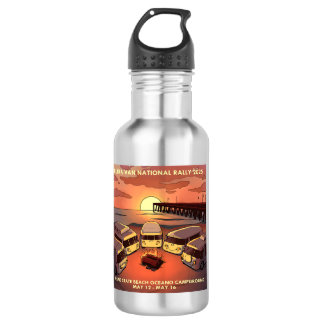 2025 Nationale Rally logo waterfles