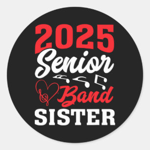 2025 ND Senior Sister CL van 2025 Afstuderen Ronde Sticker