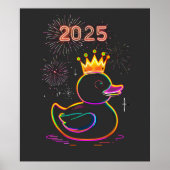 2025 Neon Duck Vuurwerkviering Poster (Voorkant)