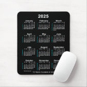 2025 Neon White 52 weken agenda van Janz Muismat (Met muis)