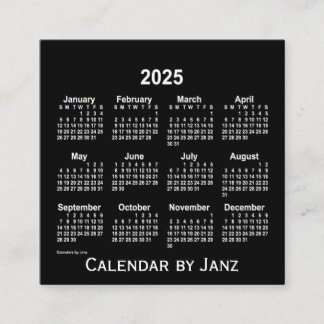 2025 Neon White Agenda van Janz Vierkante Visitekaartje
