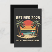 2025 niet meer mijn probleem bedankkaart (Voorkant / Achterkant)