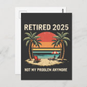 2025 niet meer mijn probleem briefkaart (Voorkant / Achterkant)