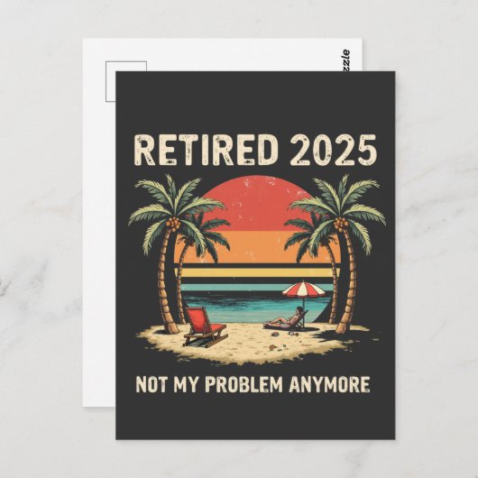 2025 niet meer mijn probleem briefkaart (Voorkant / Achterkant)