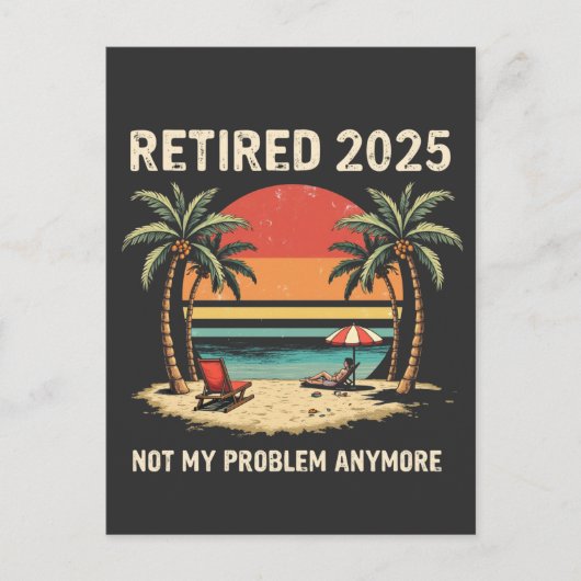 2025 niet meer mijn probleem briefkaart (Voorkant)