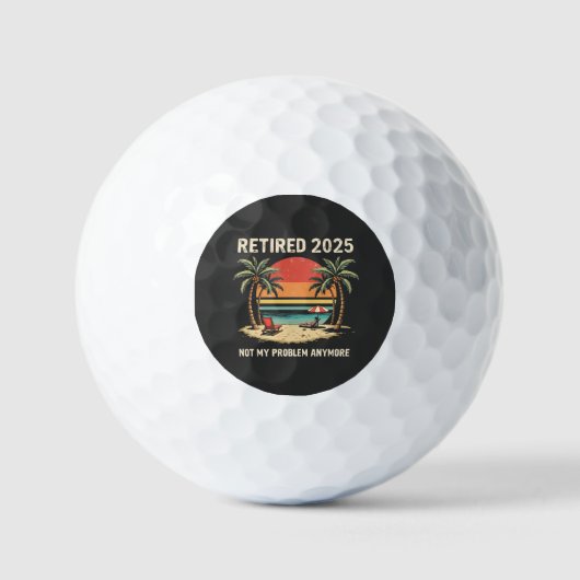 2025 niet meer mijn probleem golfballen (Voorkant)