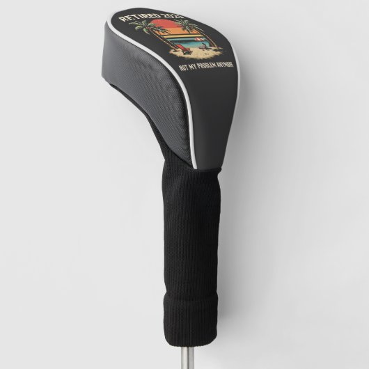 2025 niet meer mijn probleem golfheadcover (Schuin)