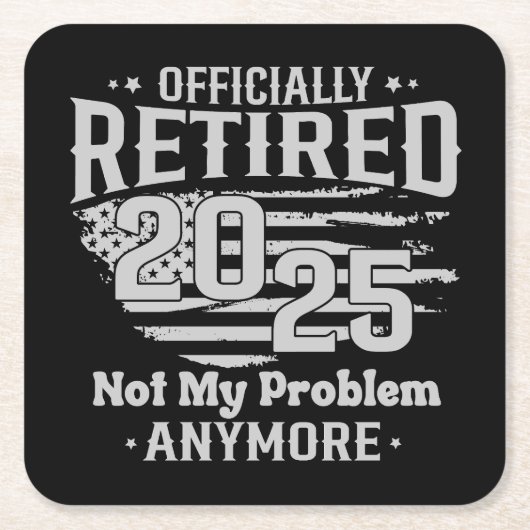 2025 niet meer mijn probleem kartonnen onderzetters (Voorkant)