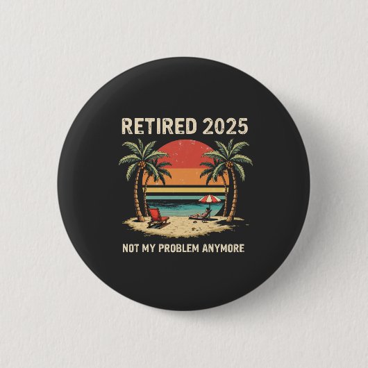 2025 niet meer mijn probleem ronde button 5,7 cm (Voorkant)