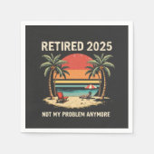 2025 niet meer mijn probleem servet (Voorkant)