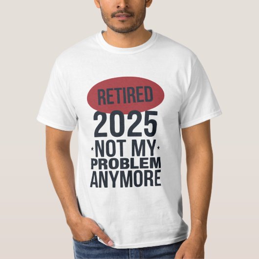 2025 niet meer mijn probleem t-shirt (Voorkant)