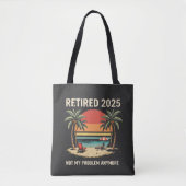 2025 niet meer mijn probleem tote bag (Voorkant)