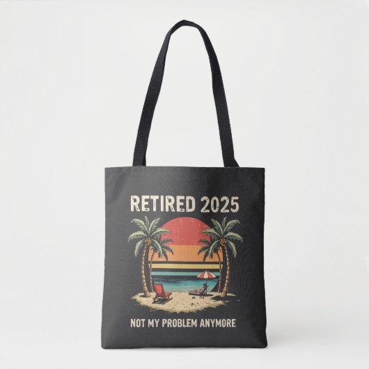 2025 niet meer mijn probleem tote bag (Voorkant)