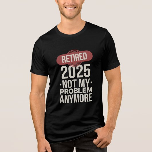 2025 niet meer mijn probleem Tri-Blend shirt (Voorkant)