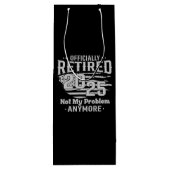 2025 niet meer mijn probleem wijn cadeautas (Achterkant)