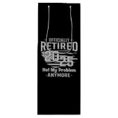 2025 niet meer mijn probleem wijn cadeautas (Voorkant)