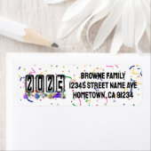 2025 nieuwe jaren odometer etiket (Insitu)