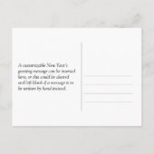 2025 Nieuwjaar - Fancy, luxe, Faux Gold Look Briefkaart (Achterkant)