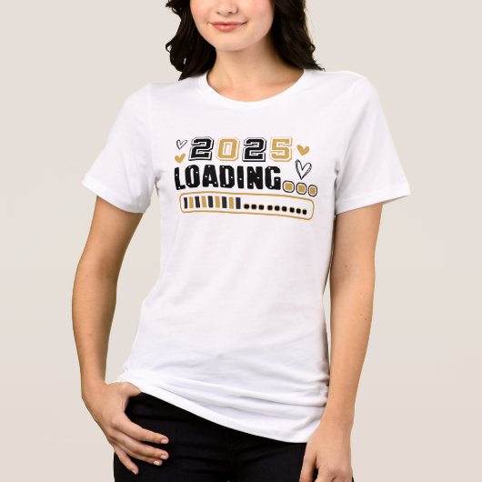 2025 Nieuwjaar laden Tri-Blend Shirt (Voorkant)