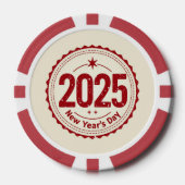 2025 Nieuwjaar Pocker Chip (Voorkant)