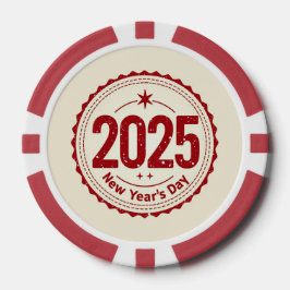2025 Nieuwjaar Pocker Chip