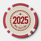 2025 Nieuwjaar Pocker Chip (Achterkant)