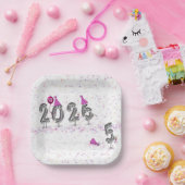 2025 Nieuwjaarsfeest Humor Papieren Bordje (Feest)