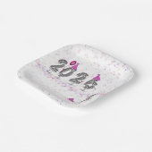 2025 Nieuwjaarsfeest Humor Papieren Bordje (Gebogen)