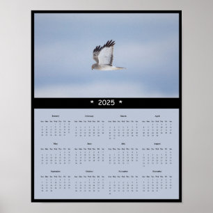 2025 Noordelijke Harrier Hawk Muur Kalender Poster