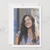 2025 Nursing School Elegant Nurse Foto afstuderen Kaart (Achterkant)